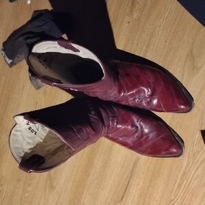 Men's Burgundy Cowboy Boots